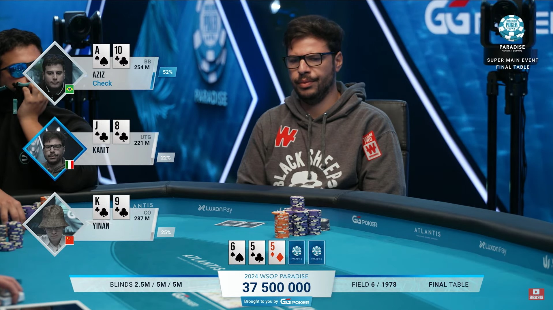 kanit tribet bluff main wsop paradise kanit tribet bluff main wsop paradise