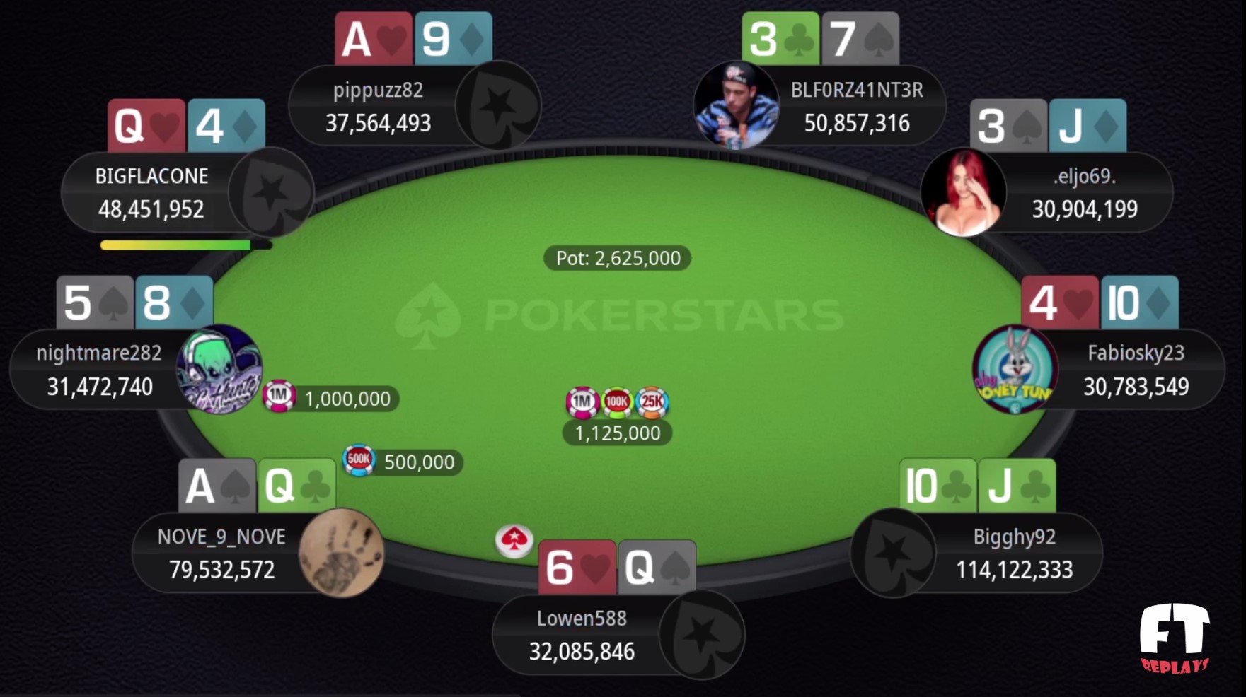 replay tavolo finale sunday million 19
