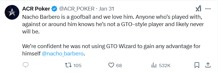 tweet acr barbero goofball