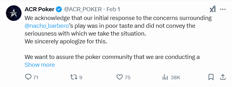 acr tweet serio