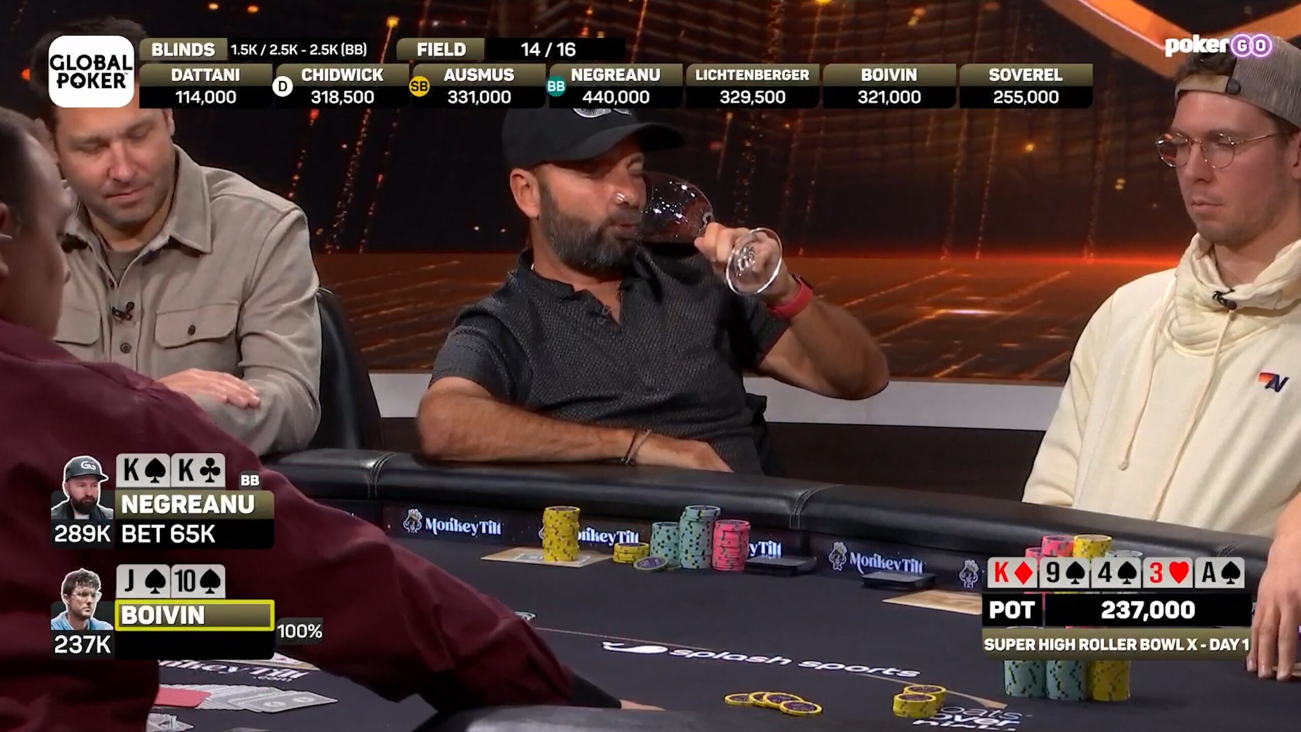 daniel negreanu folda set di re daniel negreanu folda set di re