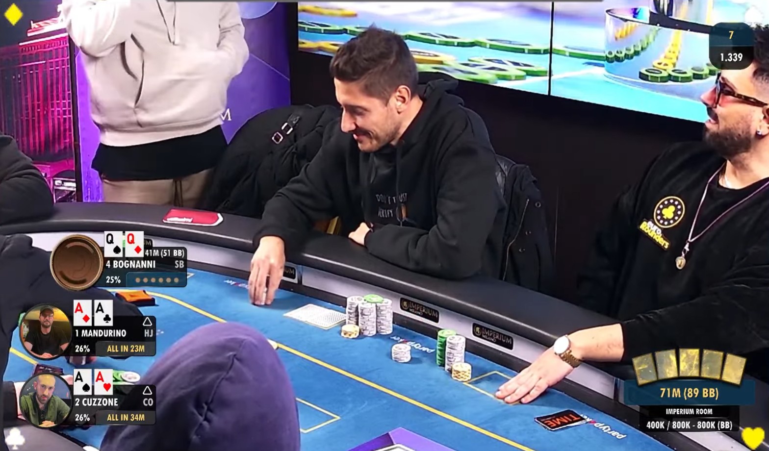 marco bognanni folda preflop qq 7 left marco bognanni folda preflop qq 7 left