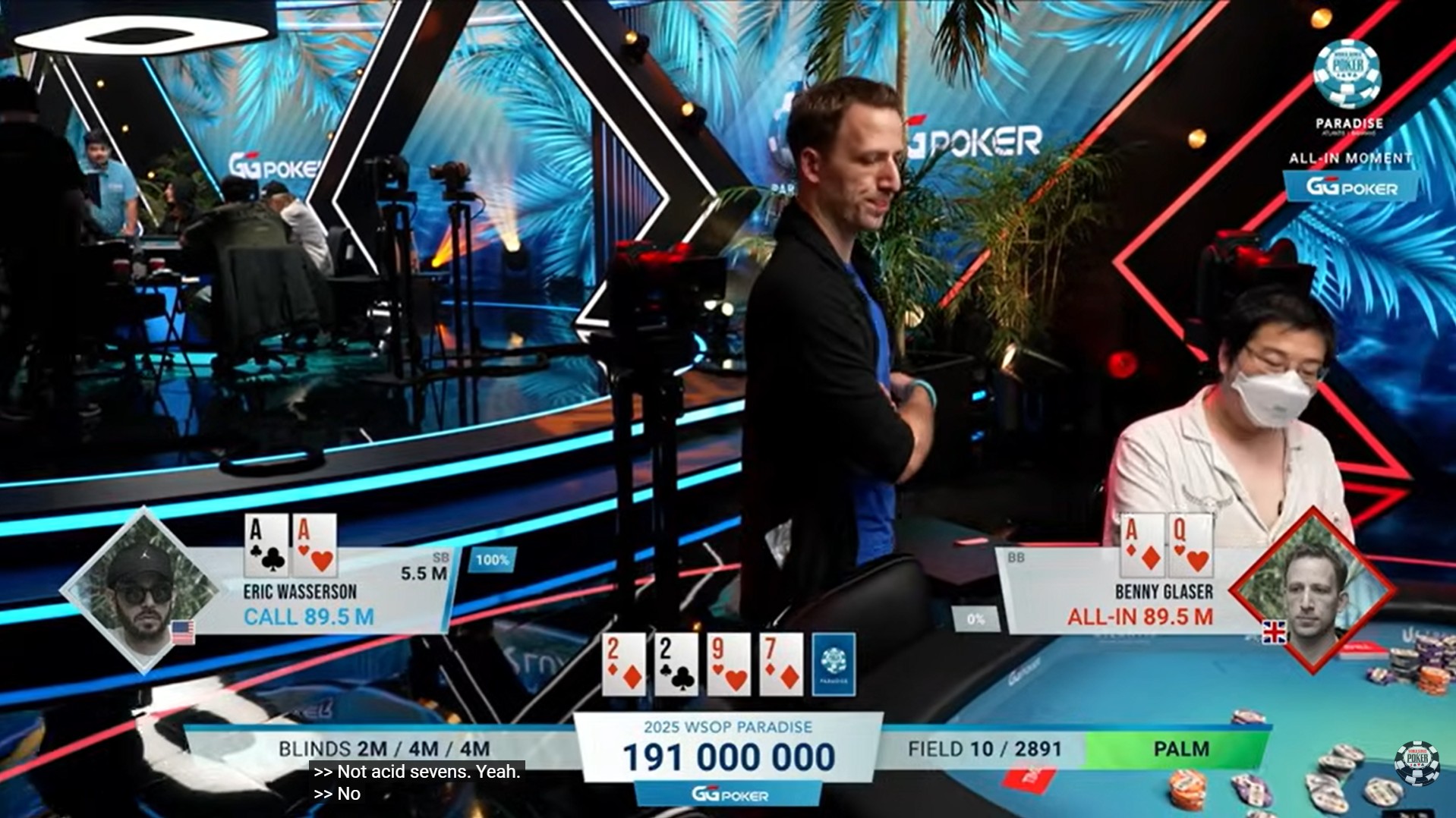 slowroll bolla final table main event wsop paradise slowroll bolla final table main event wsop paradise