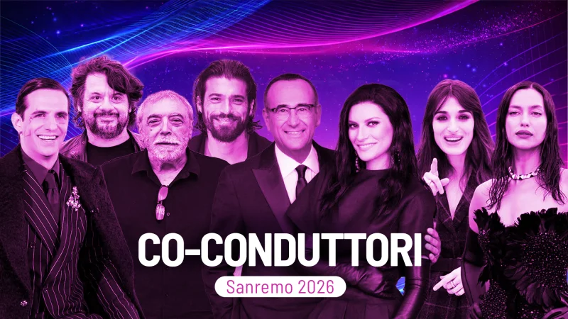 I co-conduttori del Festival di Sanremo 2026
