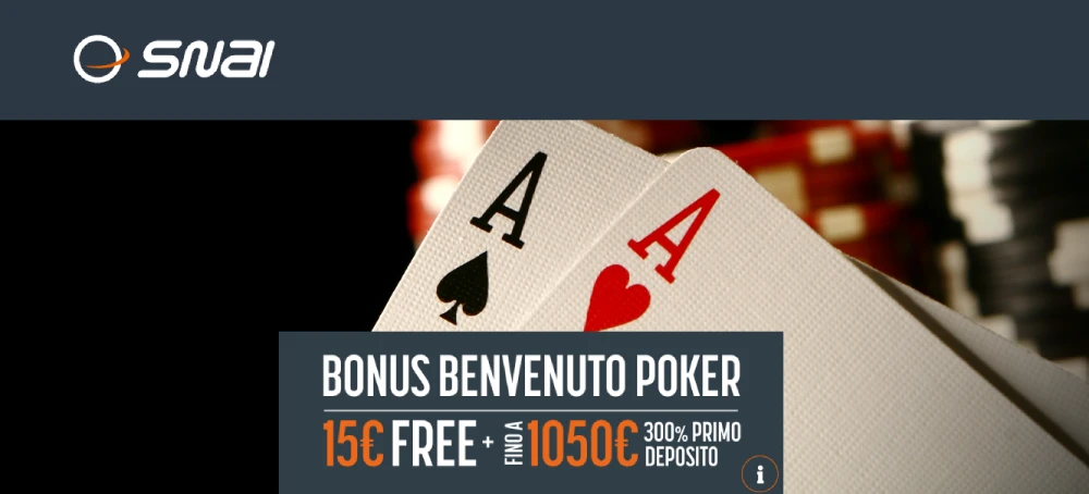 Bonus poker online Snai.it