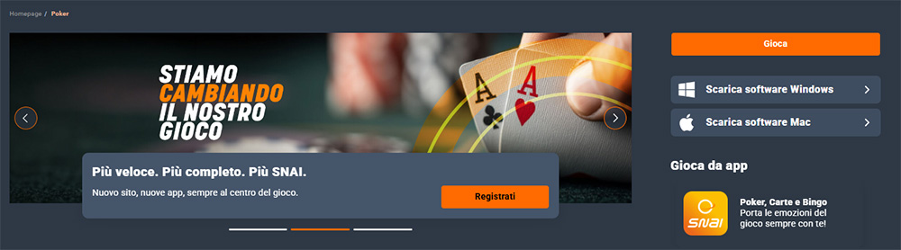 Snai poker flutter pokerstars