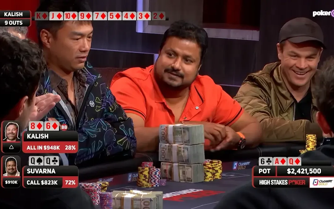 Nuovo record! Santosh Suvarna ha vinto il piatto più grande della storia di High Stakes Poker