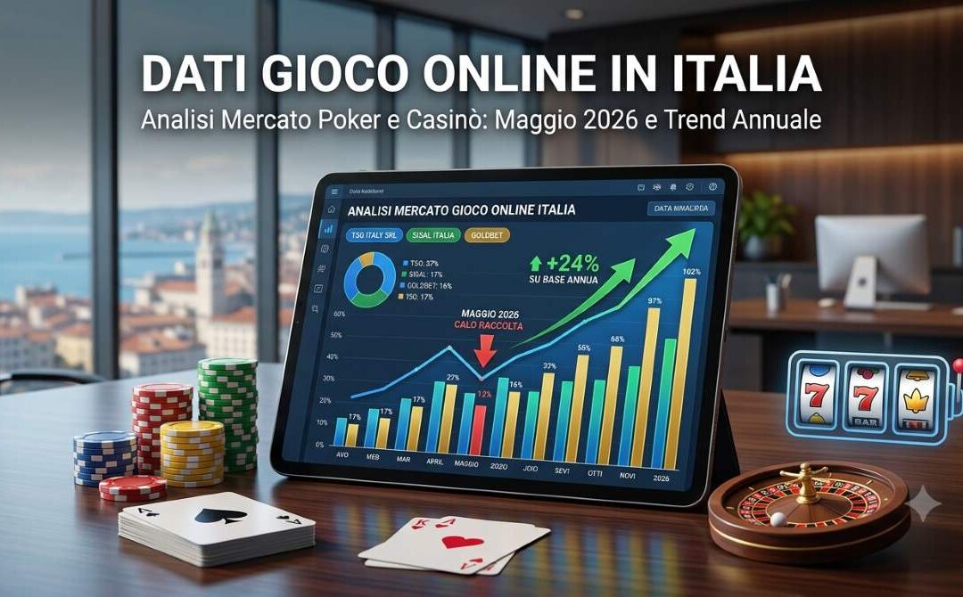 Maggio 2026: incremento a doppia cifra per il gioco online