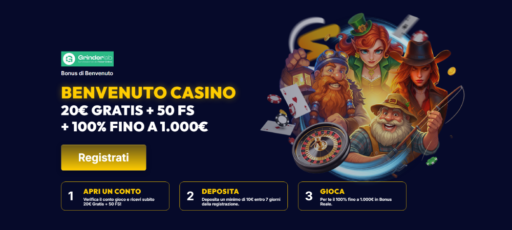 Bonus benvenuto Sunbet Casino esclusivo Grinderlab