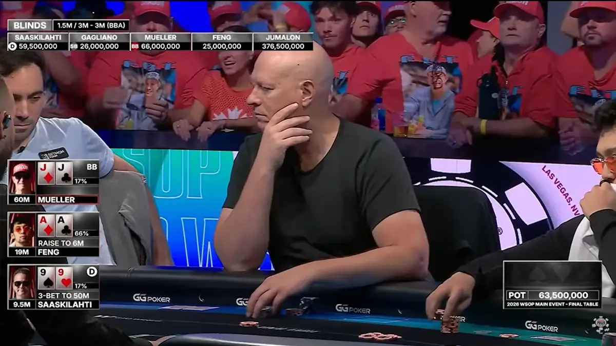 JJ 5 left main wsop JJ 5 left main wsop