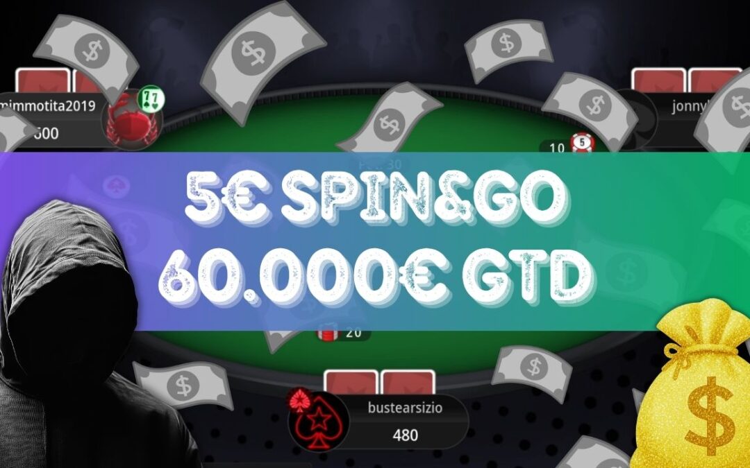 Ferragosto fortunato per ‘bustearsizio’ che incassa 50.000€ a uno Spin&Go da 5€ di buy-in!
