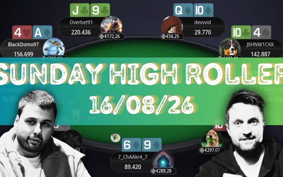 ‘LAFAL10’ a carte scoperte: il video-replay del final table Sunday High Roller vinto da Alessio La Francesca vs ‘Overbet91’ e ‘BlackDomo97’